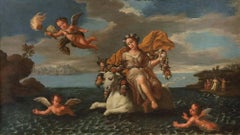 Rape Of Europa Paint De Matteis 18th Century Oil on canvas Old master Italy Art