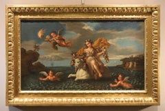 Rape Of Europa Paint De Matteis 18th Century Oil on canvas Old master Italy Art