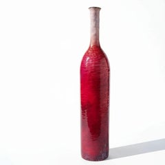 Paolo De Poli (1905-1996) Bottiglia aus emailliertem Kupfer, Italien