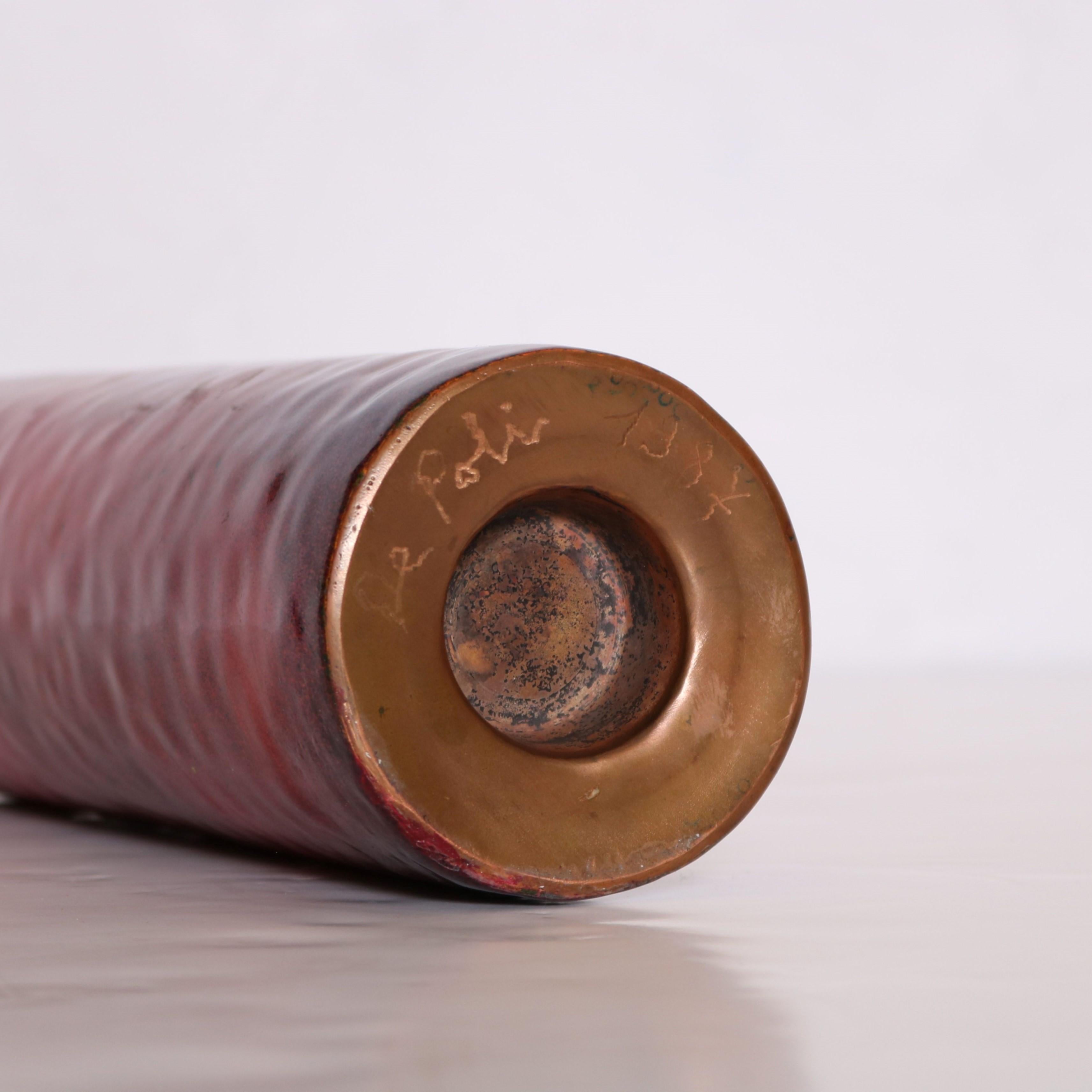 Italiano Paolo De Poli (1905-1996) Bottiglia in rame smaltato, Italia in vendita