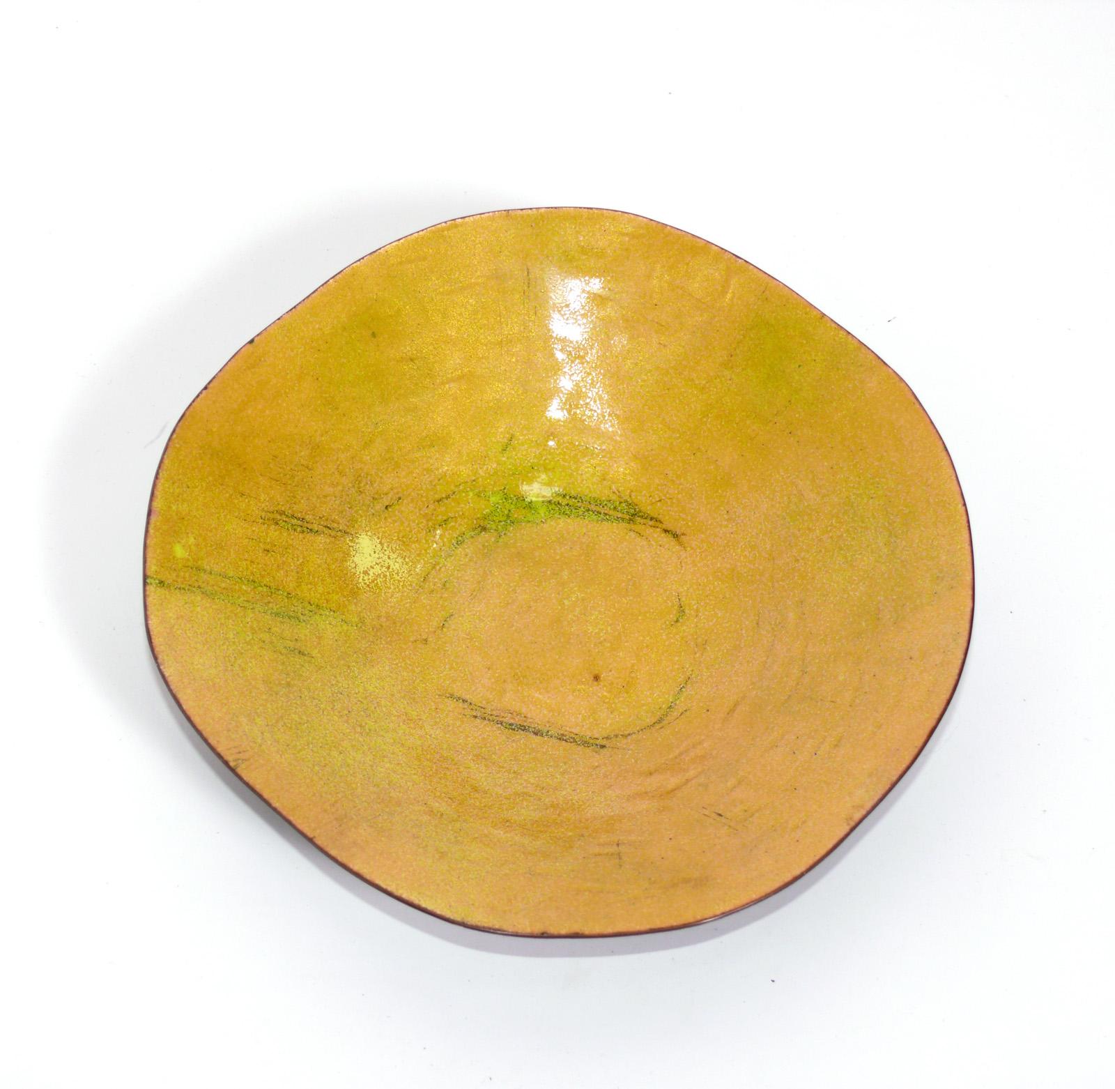 Italian Paolo De Poli Enamel Vide Poche or Bowl For Sale