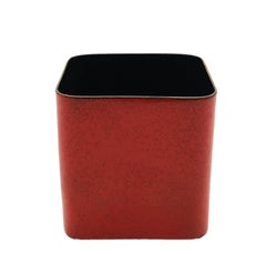 Paolo De Poli Small Enameled Copper Planter Holder, Italy 1950s