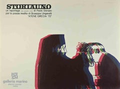 Storiauni  Für Gedicht von „Inedita“ – Vintage-Poster nach Paolo Dorazio – 1970er Jahre