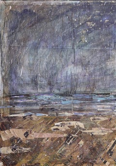 Hurricane. Paolo Franzoso, Italian contemporary landscape painting-collage 2012