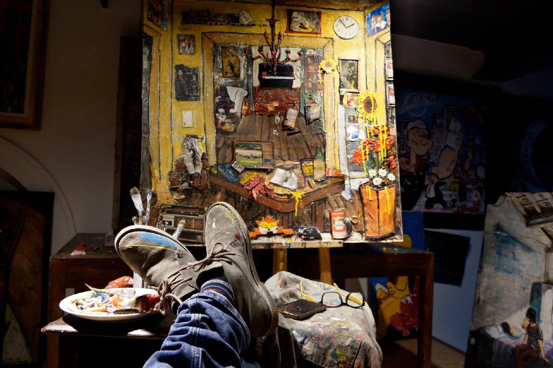 My Chaos. Paolo Franzoso, 21st Century Italian Contemporary, Interior Painting For Sale 6