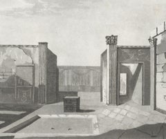 Group of 5 Aquatint Engravings of the Ancient Italian City of Pompei