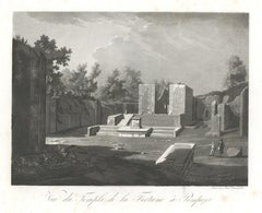 Group of 5 Aquatint Engravings of the Ancient Italian City of Pompei 