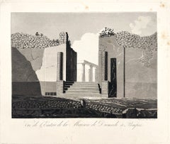 Vista de la entrada de la Casa de Diomedes en Pompeya; la Casa de Diomedes en Pompeya