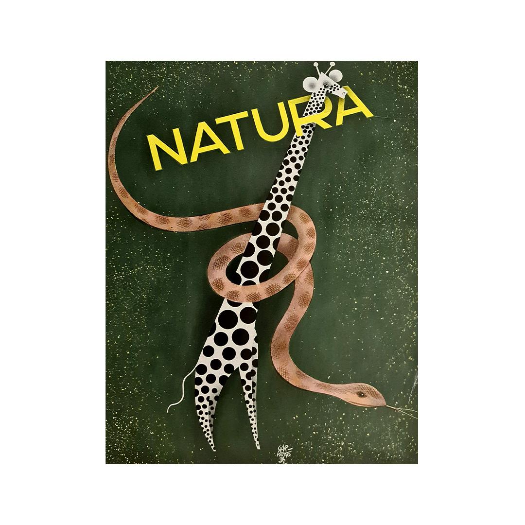 Ein schönes Plakat von Paolo Garretto zur Förderung der Natura-Zeitschrift