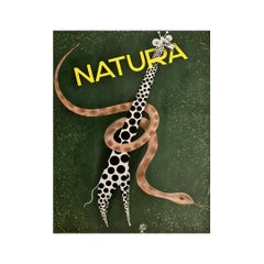 Vintage A nice poster made by Paolo Garretto to promote Natura magazine