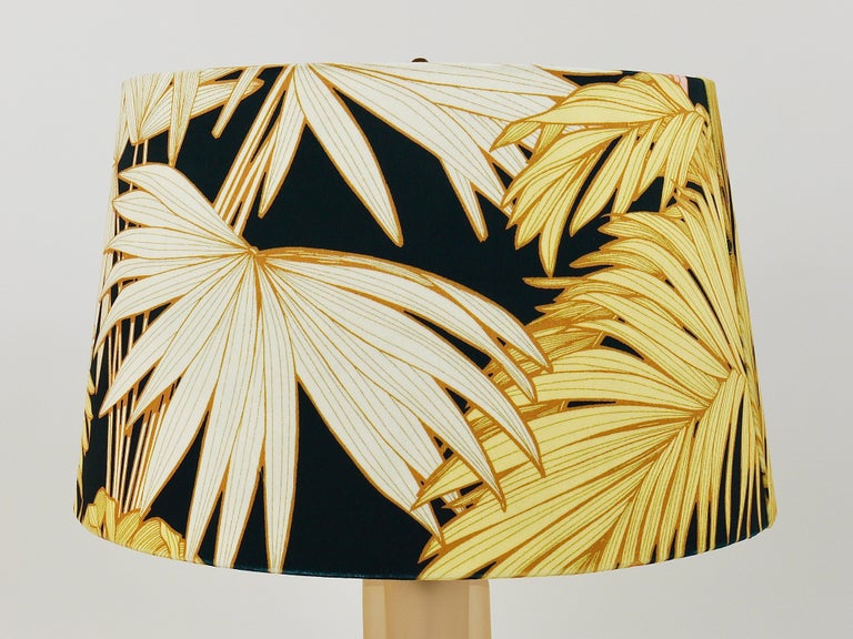 Paolo Gucci Art Deco Skyscraper Table Lamp, Lucite, Brass, Velvet