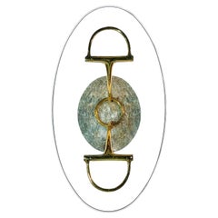 Vintage Paolo GUCCI Brass and Onyx Coffee Table for Form Italia, 1960