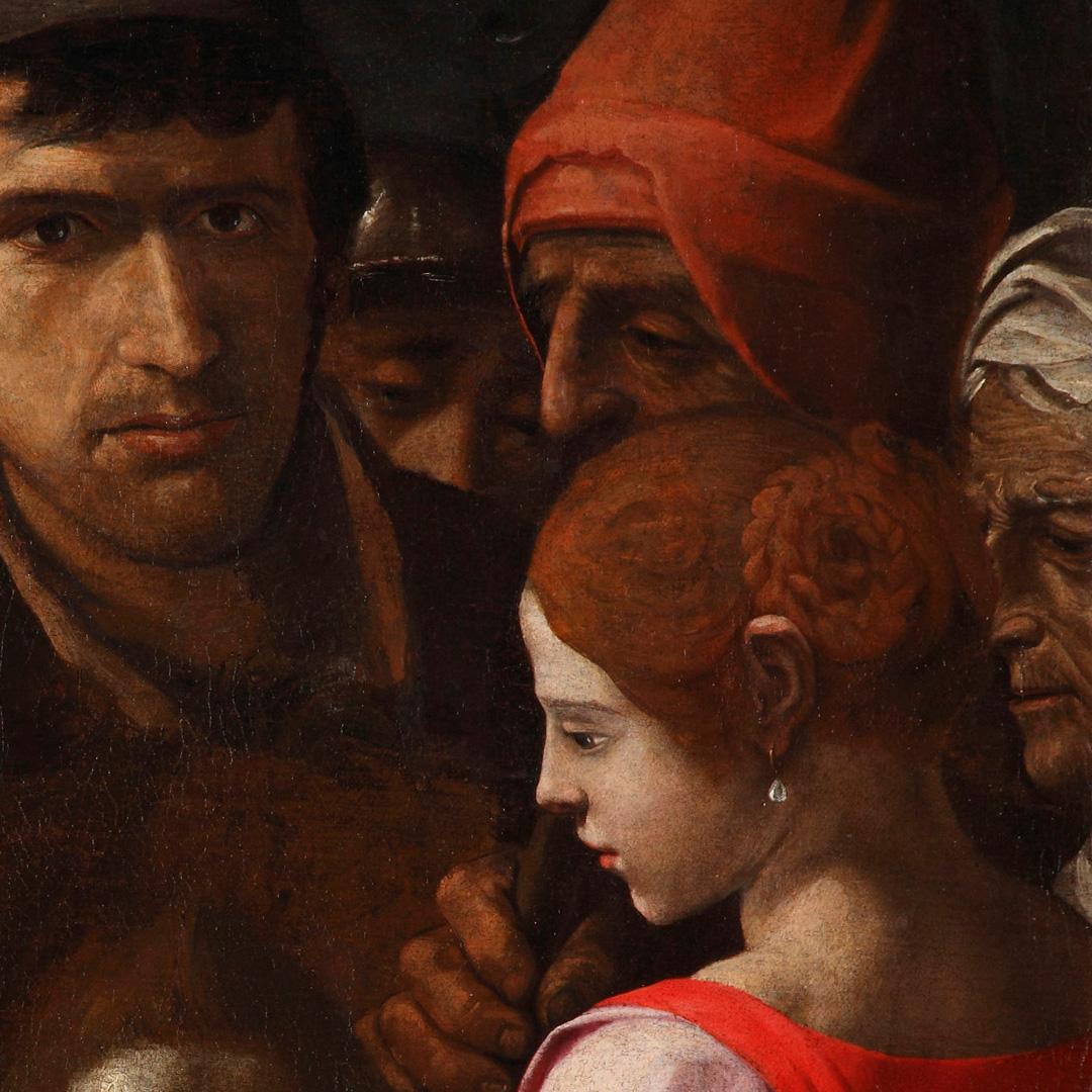 17. Jahrhundert Von Guidotti alias Cavalier Borghese Salomé und der Täufer Öl/Leinwand im Angebot 3