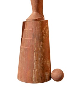 Red Marble Woman - Sculpture by Paolo Guiotto - 1970s