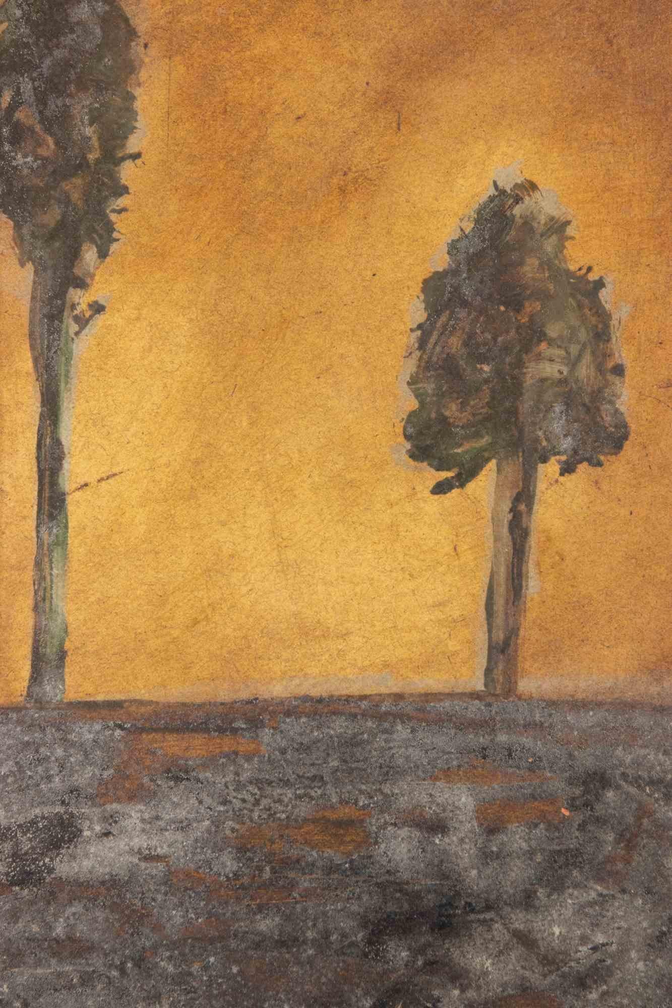 Landschaft - Gemälde von Paolo La Motta - 2000s im Angebot 1
