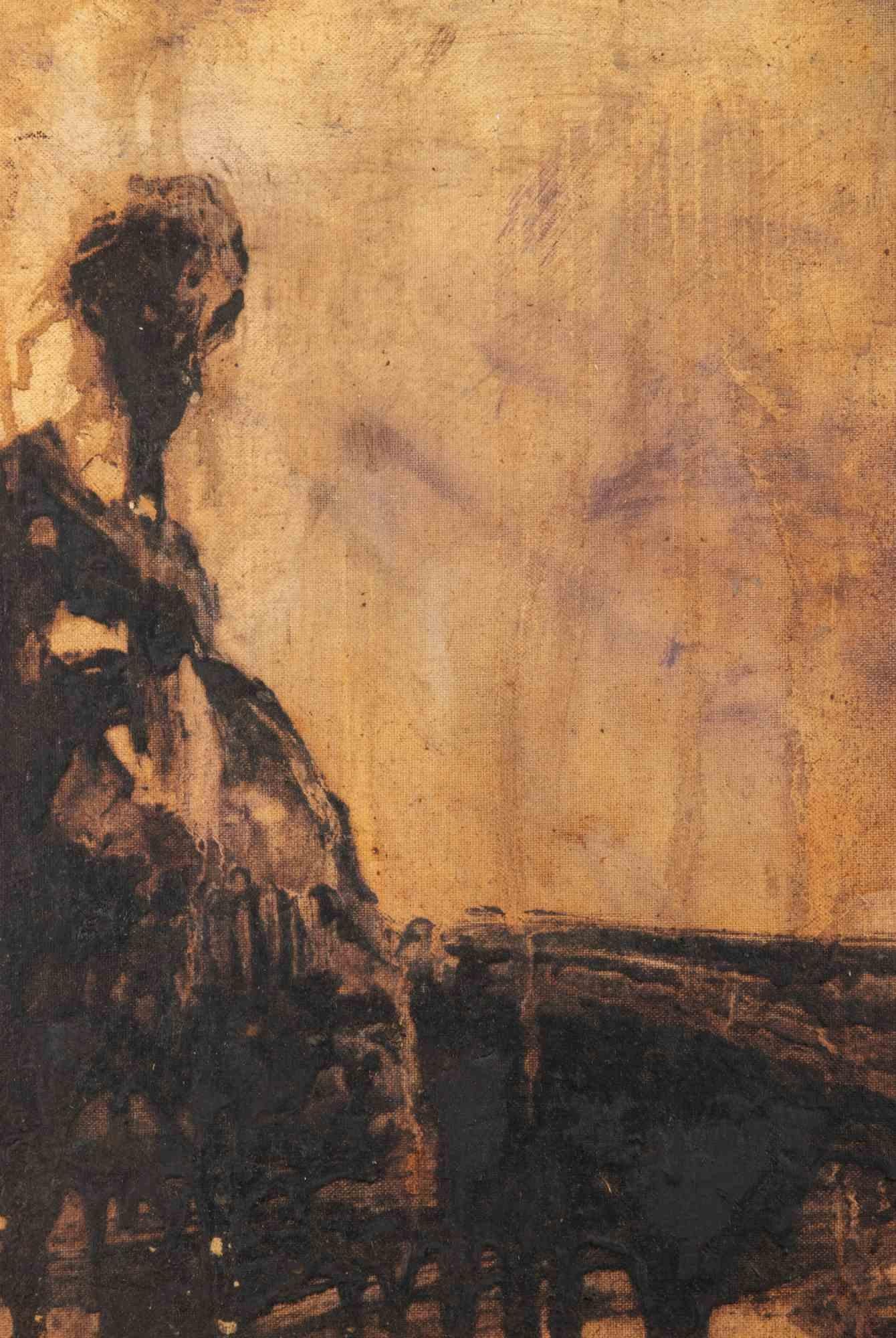 Landschaft - Gemälde von Paolo La Motta - 2000s im Angebot 1