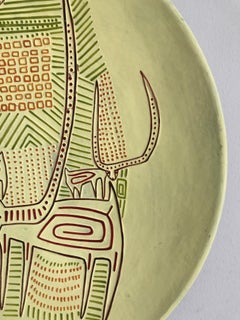 Paolo Loddo Italienische Keramik Dekorative Teller:: 1960er Jahre