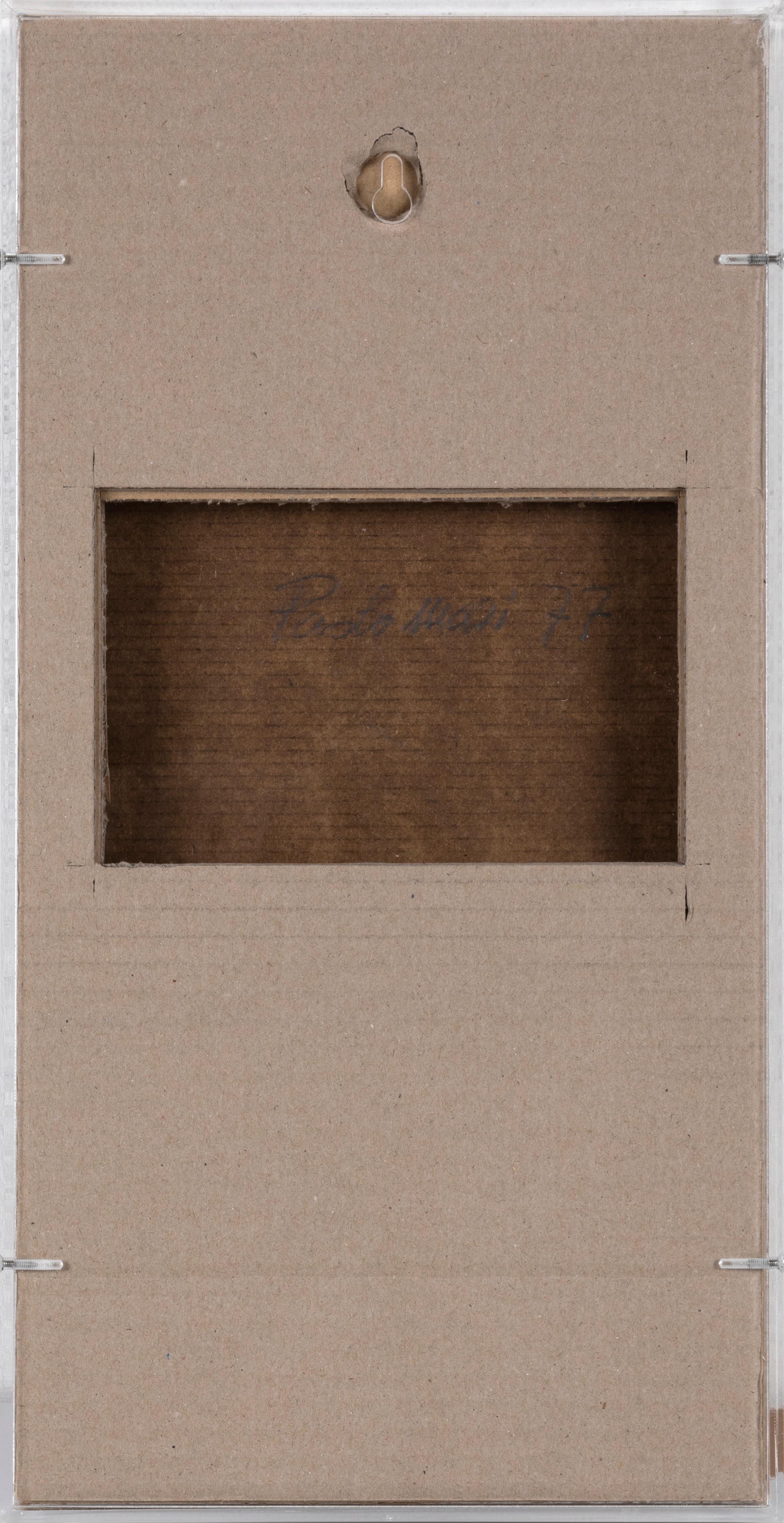 Ohne Titel, 1977, Mischtechnik auf Karton, Plexiglas, Analytische Malerei – Painting von Paolo Masi