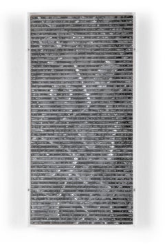Senza Titolo, 1978, Tecnica mista su Cartone, Plexiglas, Pittura Analitica
