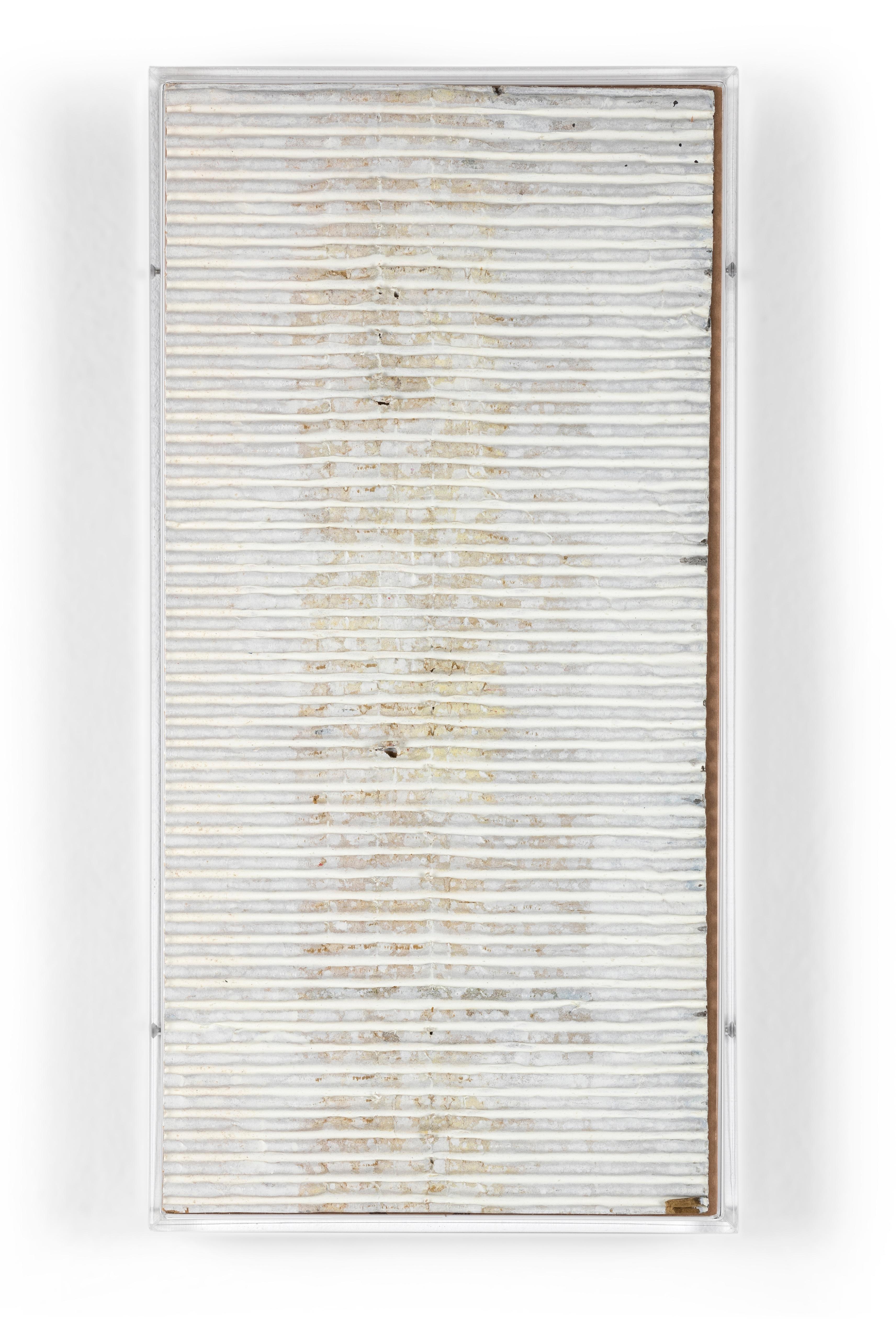 Senza Titolo, 1979, cartone, Plexiglas, Pittura Analitica