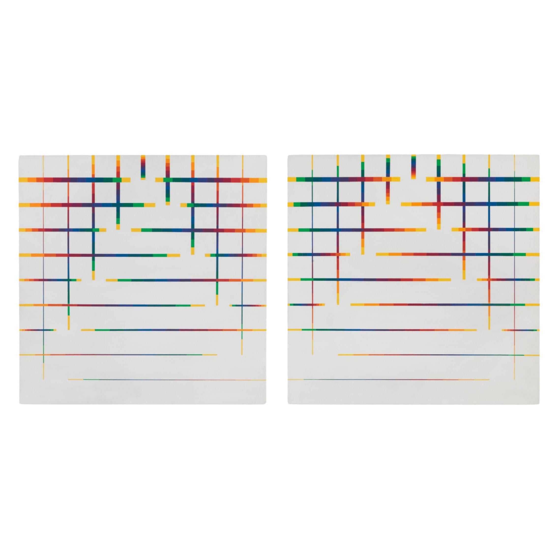 Paolo Minoli, "In luce queste poche note", 50x50 cm, acrilico su tavola, Italia