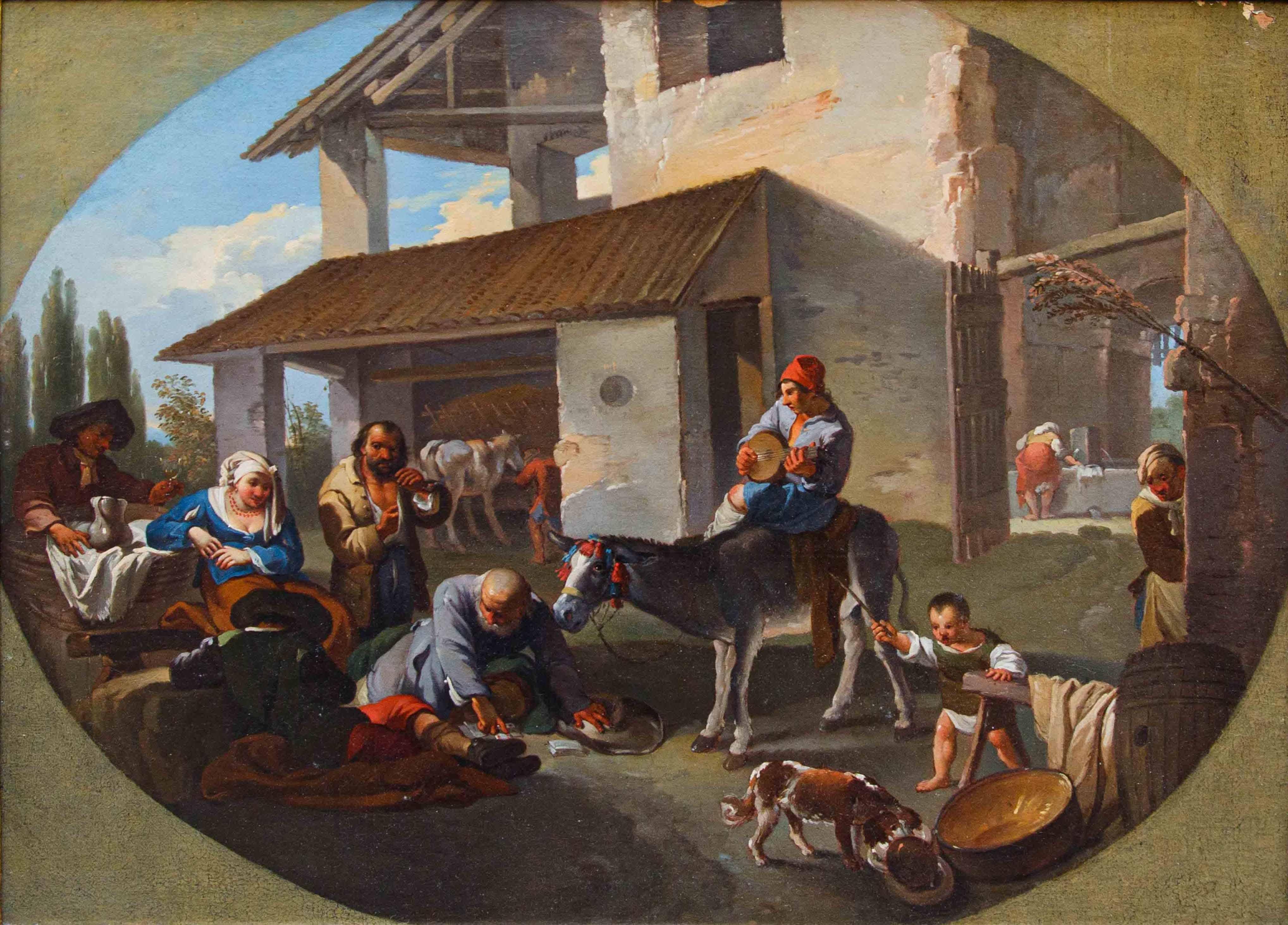 Paolo Monaldi (Rome, c. 1704 - post 1779), Genre Scene For Sale 14