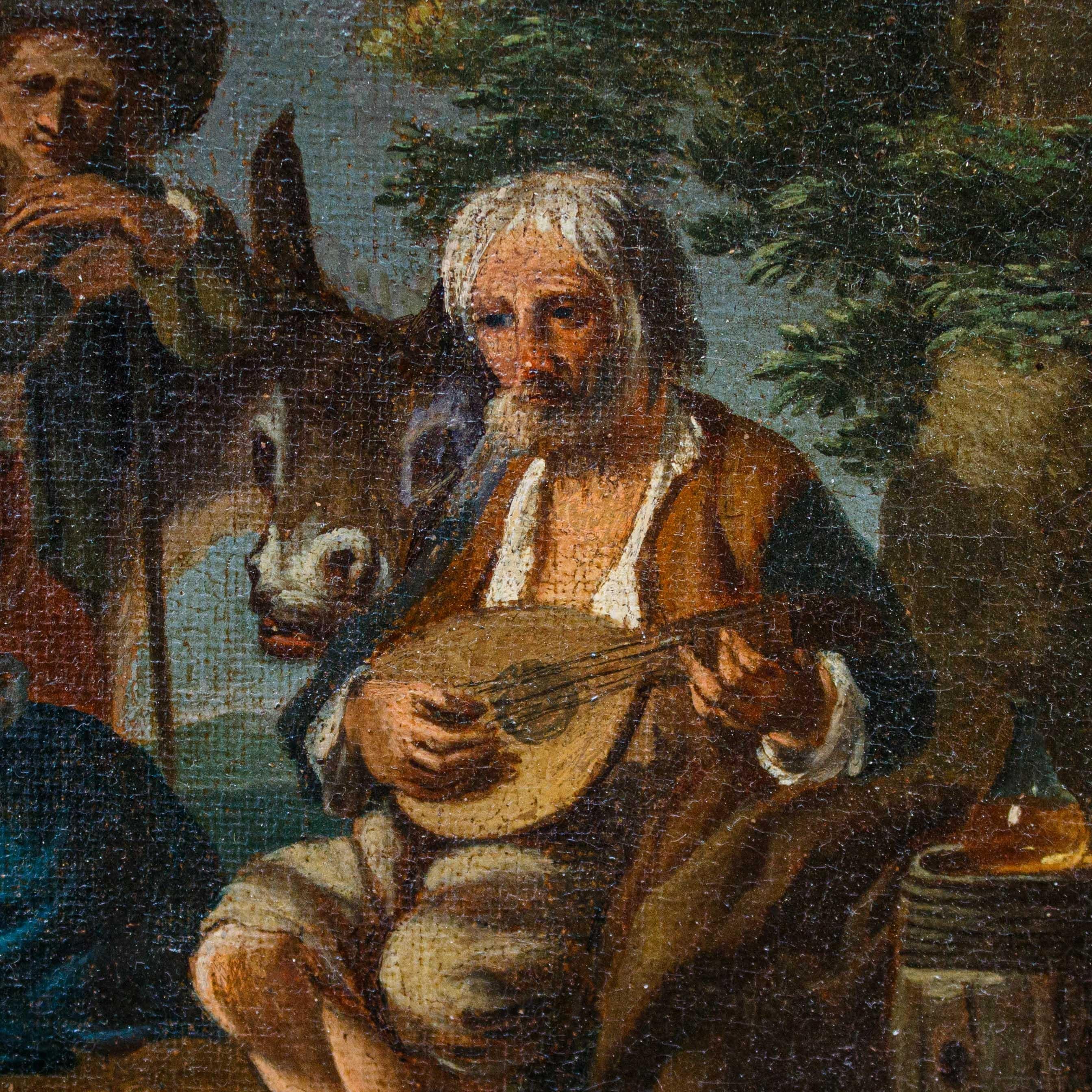 Paolo Monaldi (Rom, 1710 - nach 1779), attr. , Genreszene im Angebot 4