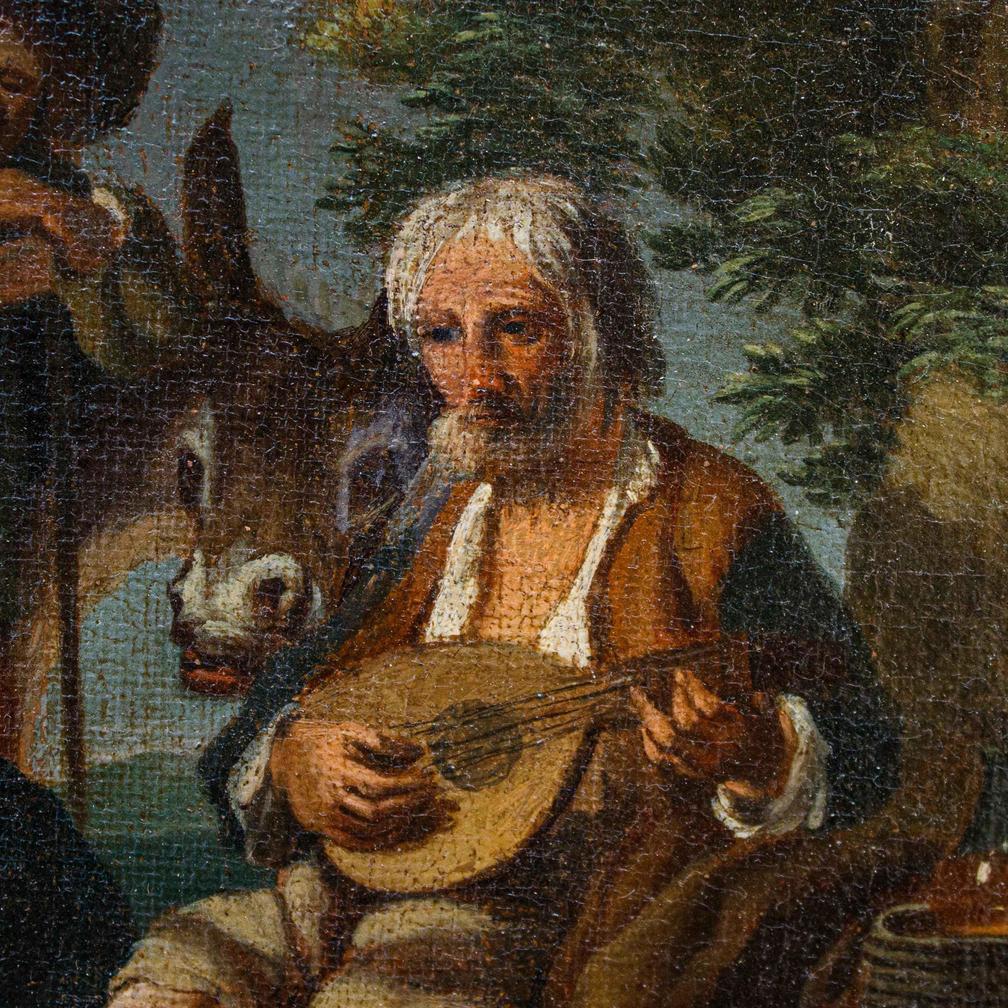Paolo Monaldi (Rom, 1710 - nach 1779), attr. , Genreszene im Angebot 7