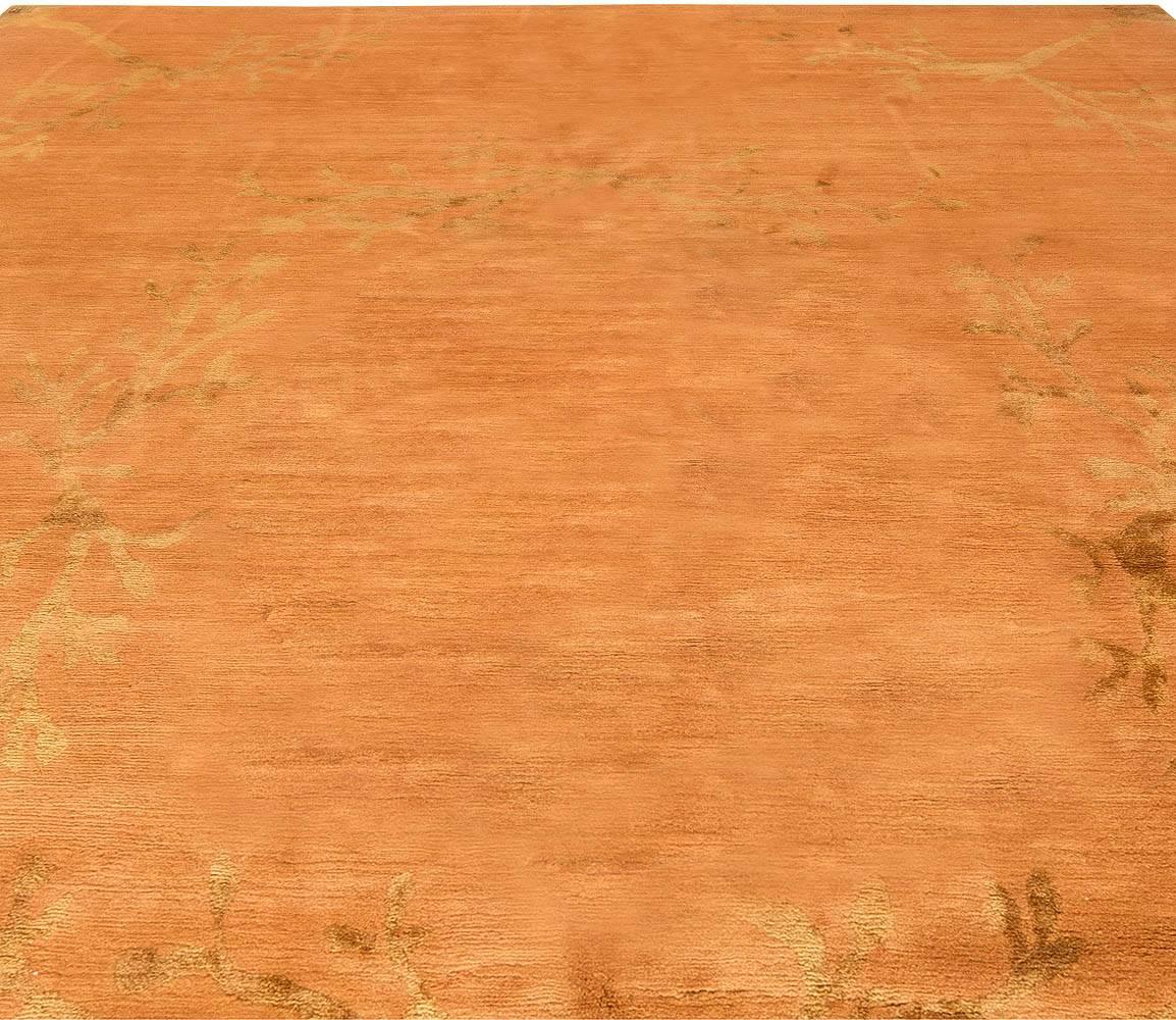 Alfombra Paolo Moschino Botanic Design hecha a mano en lana y seda por Doris Leslie Blau Nepalés en venta