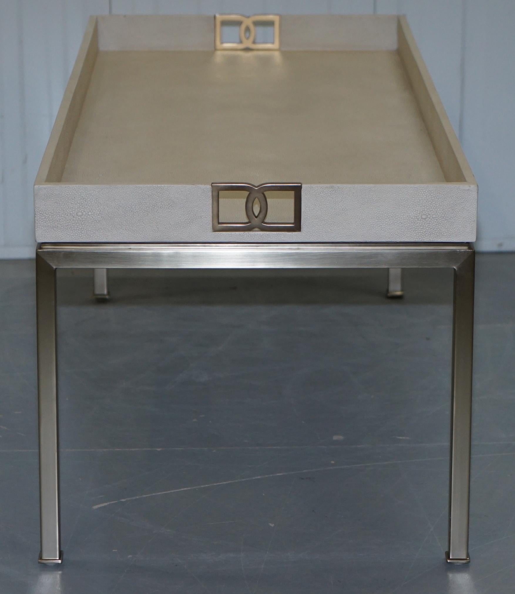 Aluminum Paolo Moschino for Nicholas Haslam Salon Coffee Table Chrome Finish For Sale