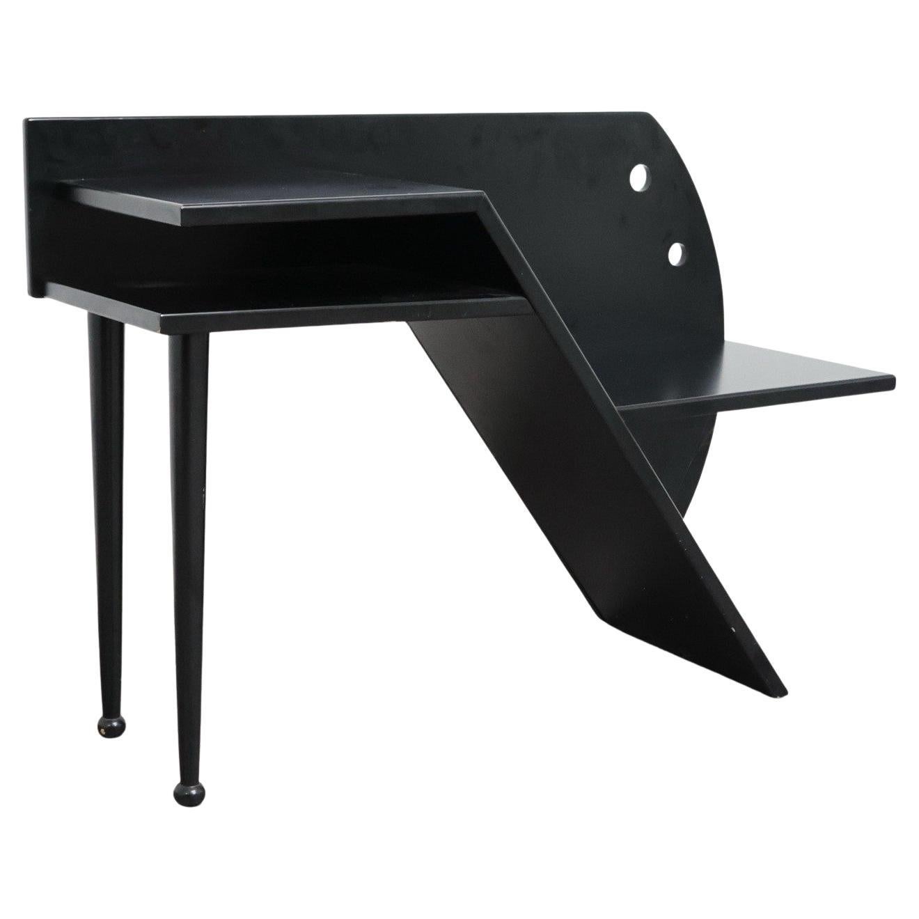 Paolo Pallucco Attr. Panchetta Con Tavolino E Portariviste Postmoderno Anni 80