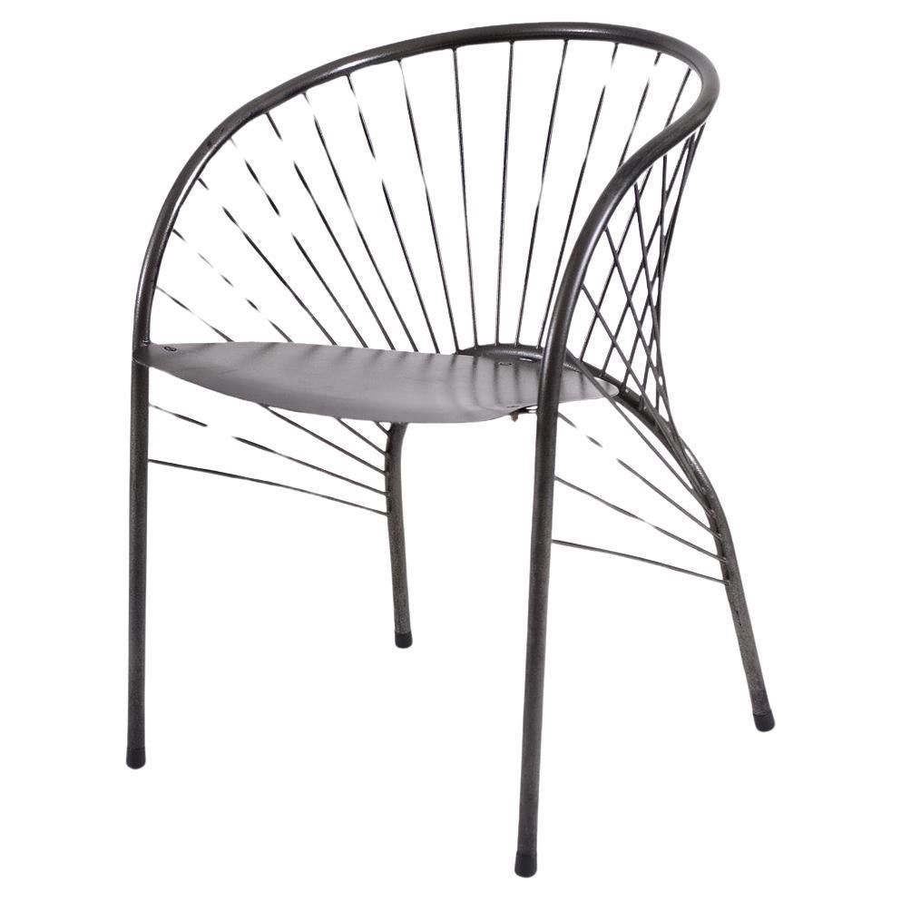 Paolo Pallucco "Lizie" Iron Designer Armchair 1984, Original Piece of Modern Art For Sale