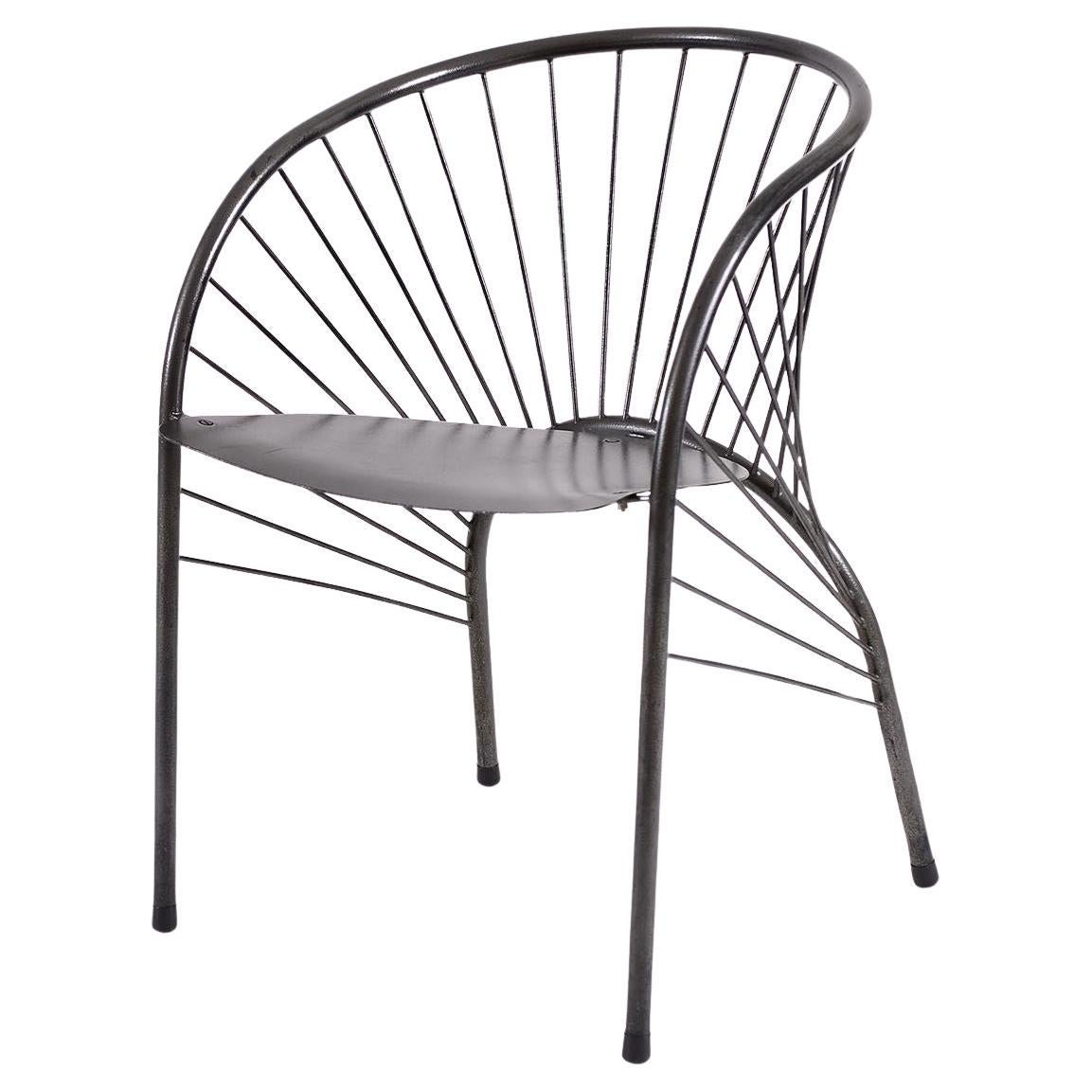 Paolo Pallucco "Lizie" Fauteuil design en fer 1984, œuvre d
art moderne originale en vente