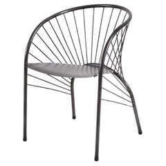 Paolo Pallucco "Lizie" Iron Designer Armchair 1984, Original Piece of Modern Art