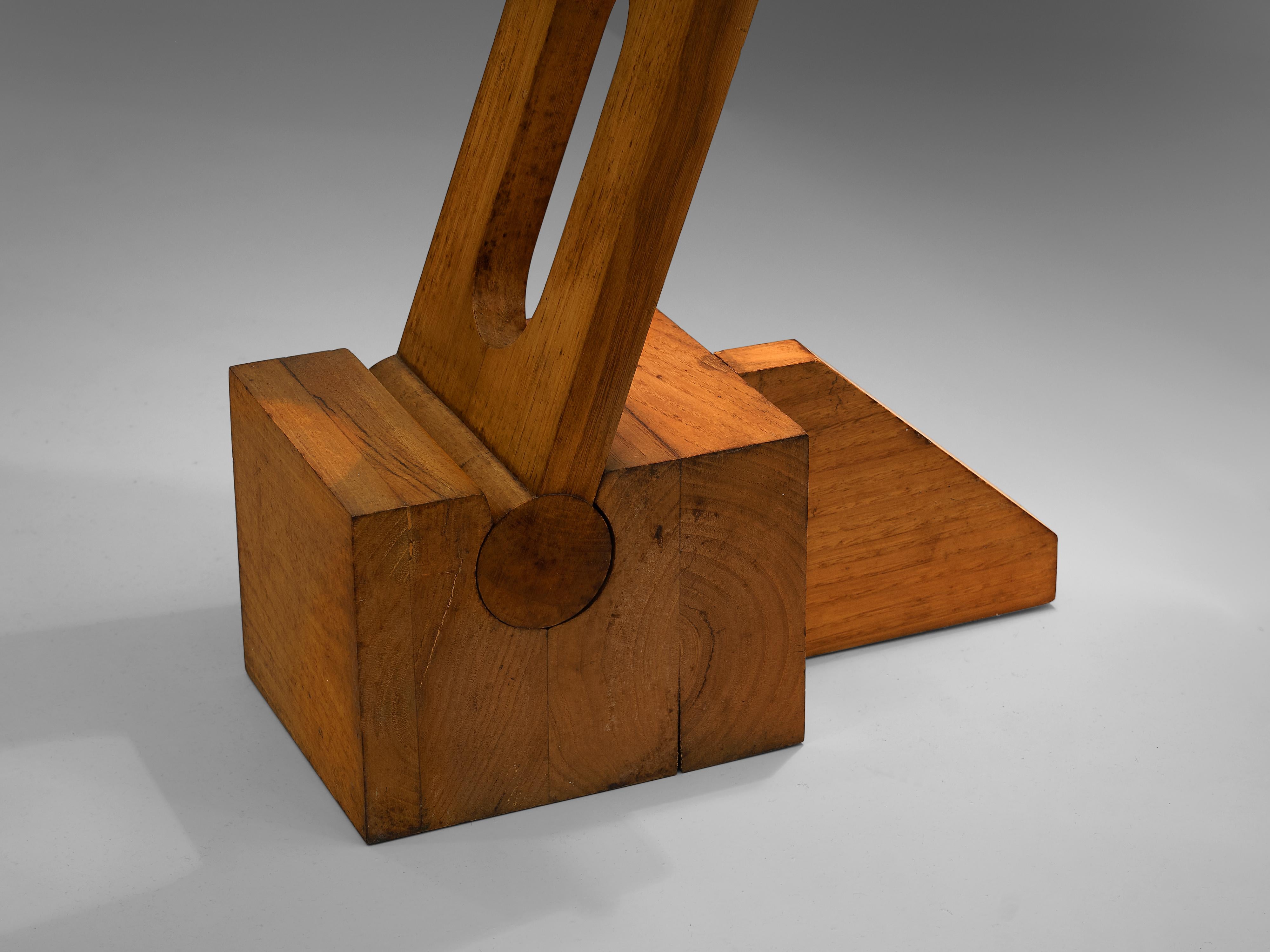 Paolo Pallucco Playful Table Lamp in Solid Oak 2