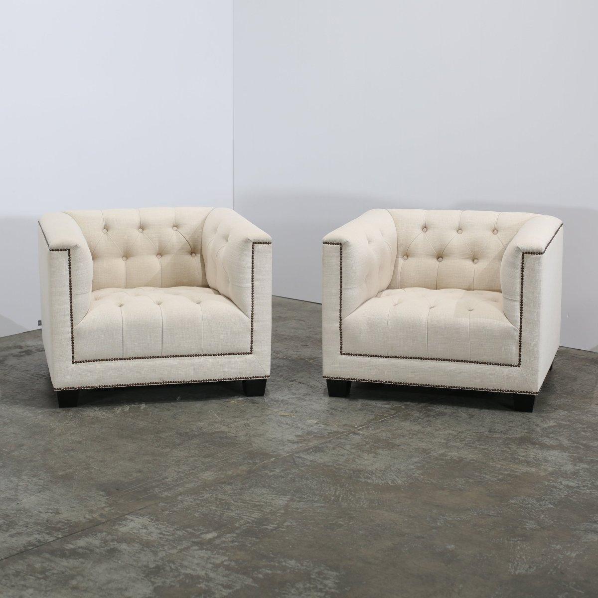 Paolo Panama Natural Armchairs by Eichholtz, Set of Two For Sale 3
