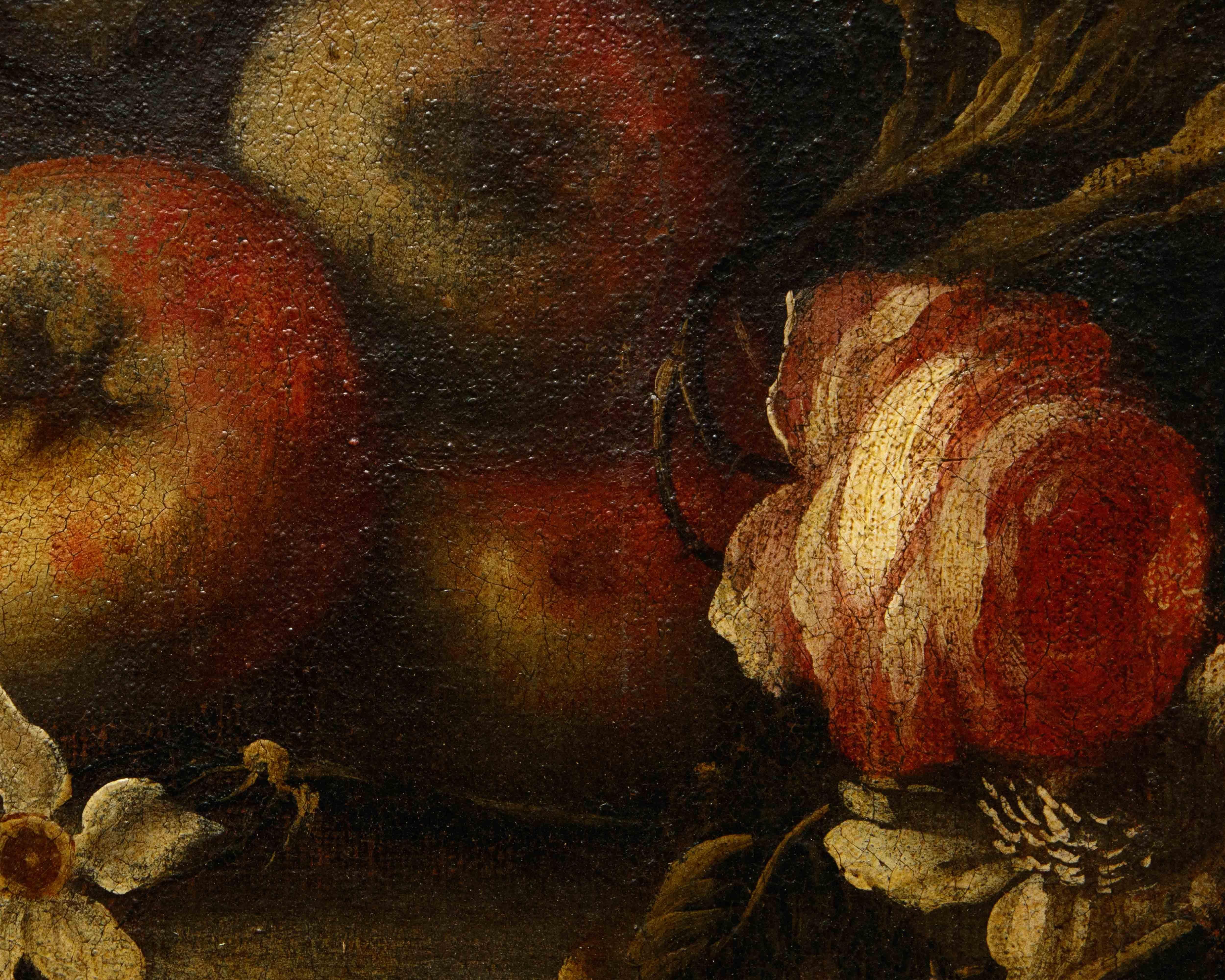 Di Paolo Paoletti, natura morta con frutta, verdura e funghi in vendita 5