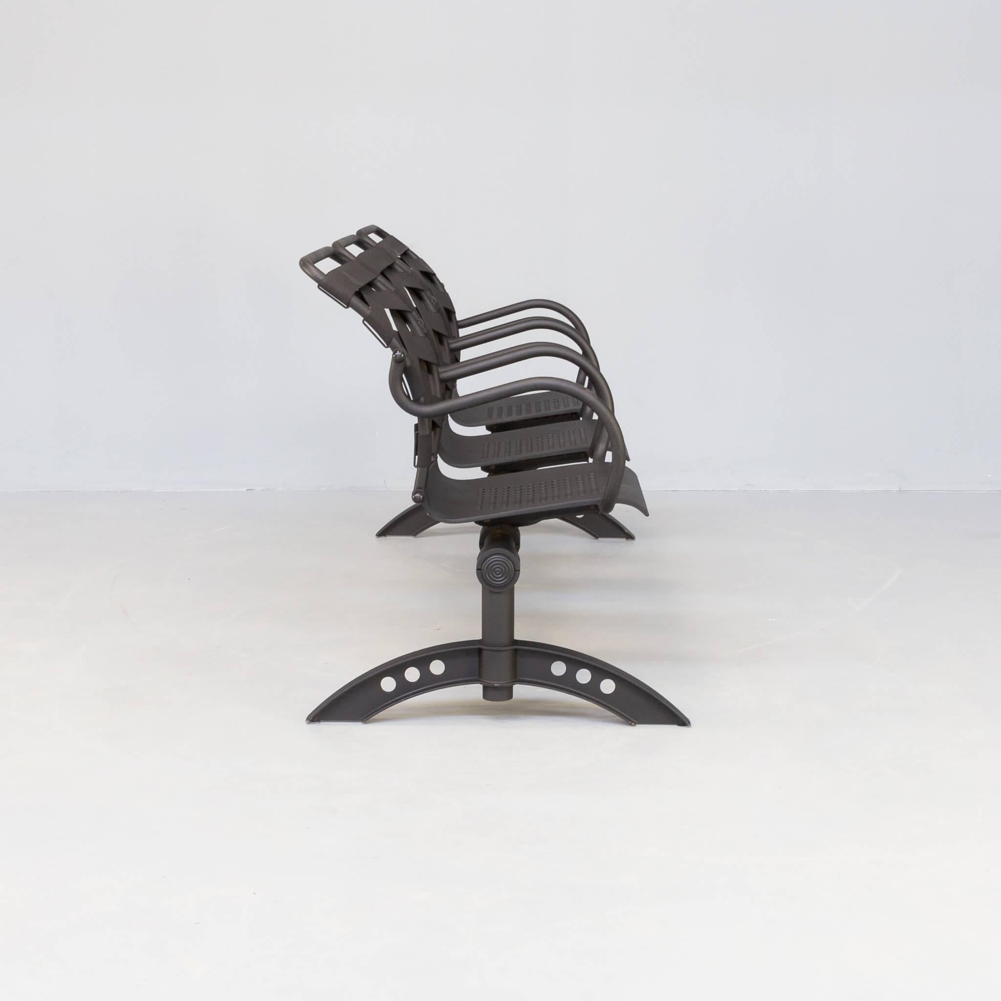 Lacquered Paolo Parigi ‘Canasta’ Office Sofa for Heron Parigi For Sale
