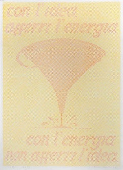 Idea and Energy - Original Screen Print by Paolo Pasotto - 1976