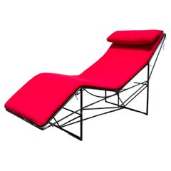 Paolo Passerini Chaise Lounge for Uvet Dimensione, Italy 1980s