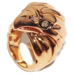 Paolo Piovan Diamonds Eagle Ring in rose gold