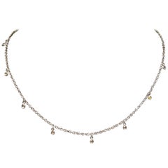 Paolo Piovan Diamonds 18 Karat White Gold Necklace 