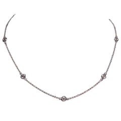 Paolo Piovan Diamonds 18 Karat White Gold Necklace