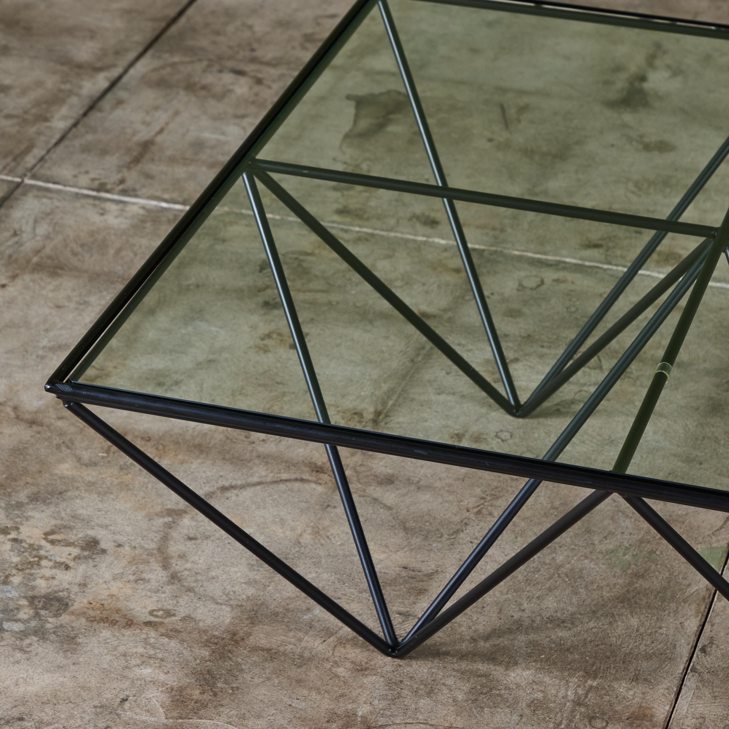Paolo Piva Alanda Square Glass Coffee Table for B&B Italia 3