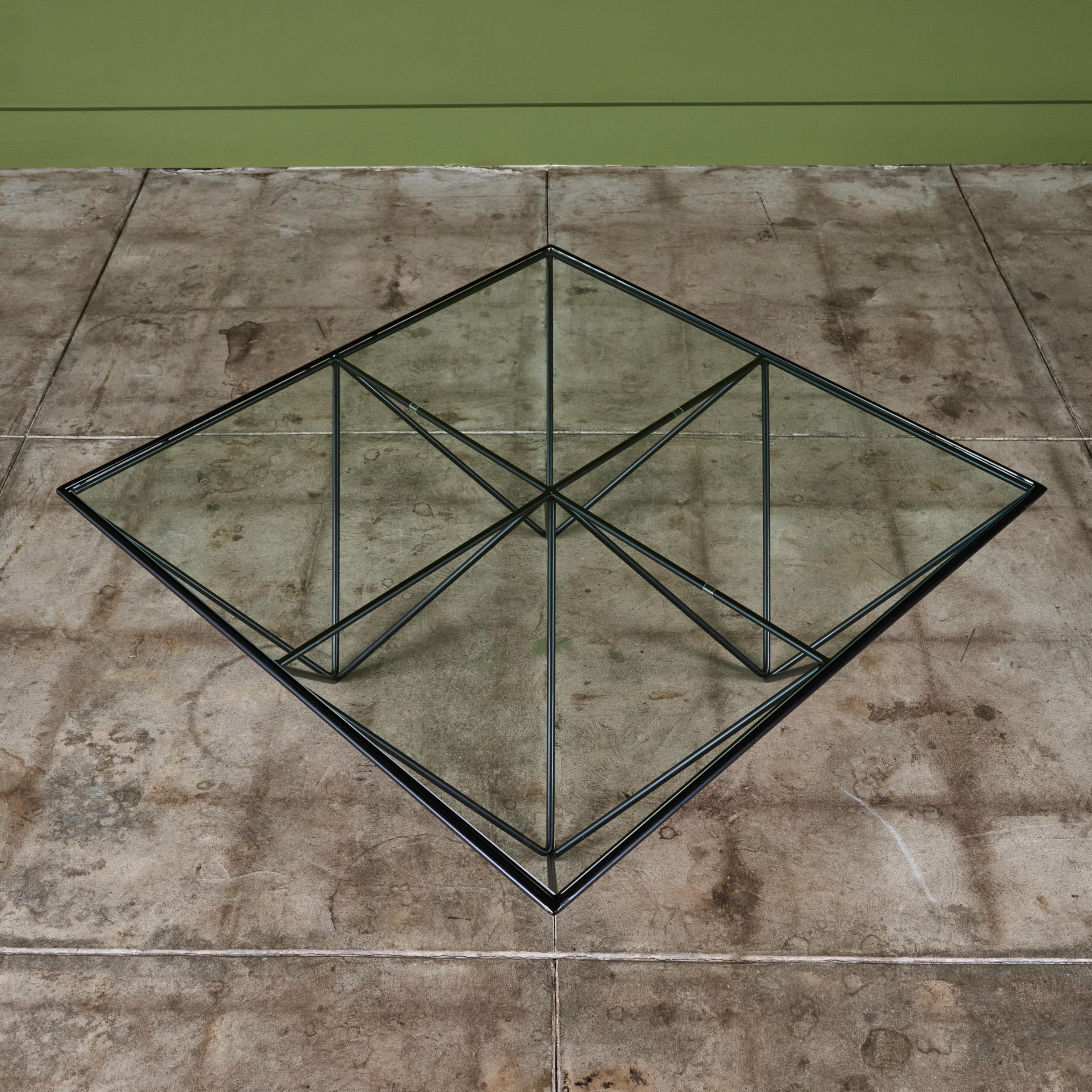 Paolo Piva Alanda Square Glass Coffee Table for B&B Italia 1