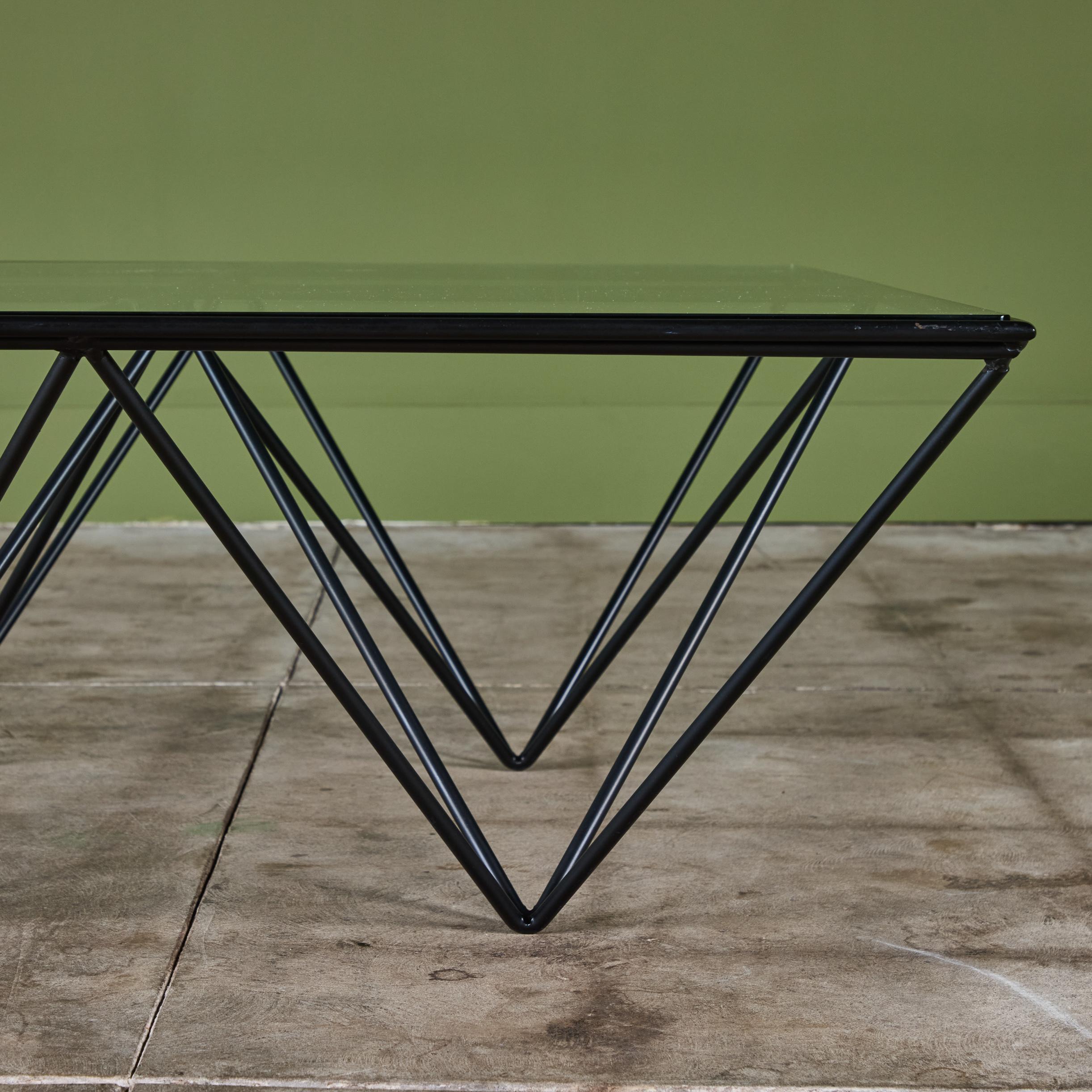 Paolo Piva Alanda Square Glass Coffee Table for B&B Italia 2