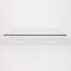 Paolo Piva White Square Alanda Coffee Table for B&B Italia