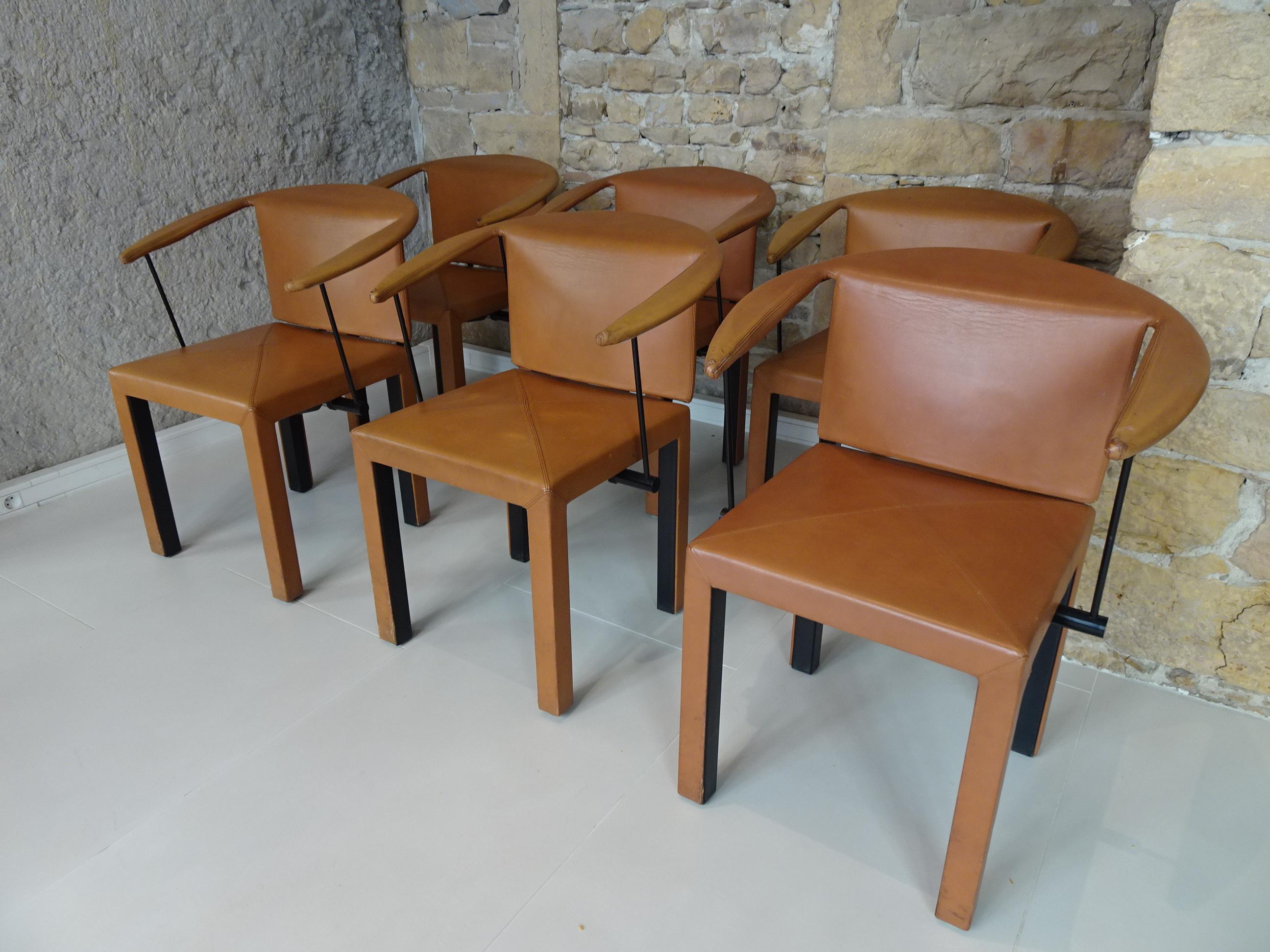 Paolo Piva Arcella Dining Room Chairs In Good Condition In lyon, FR