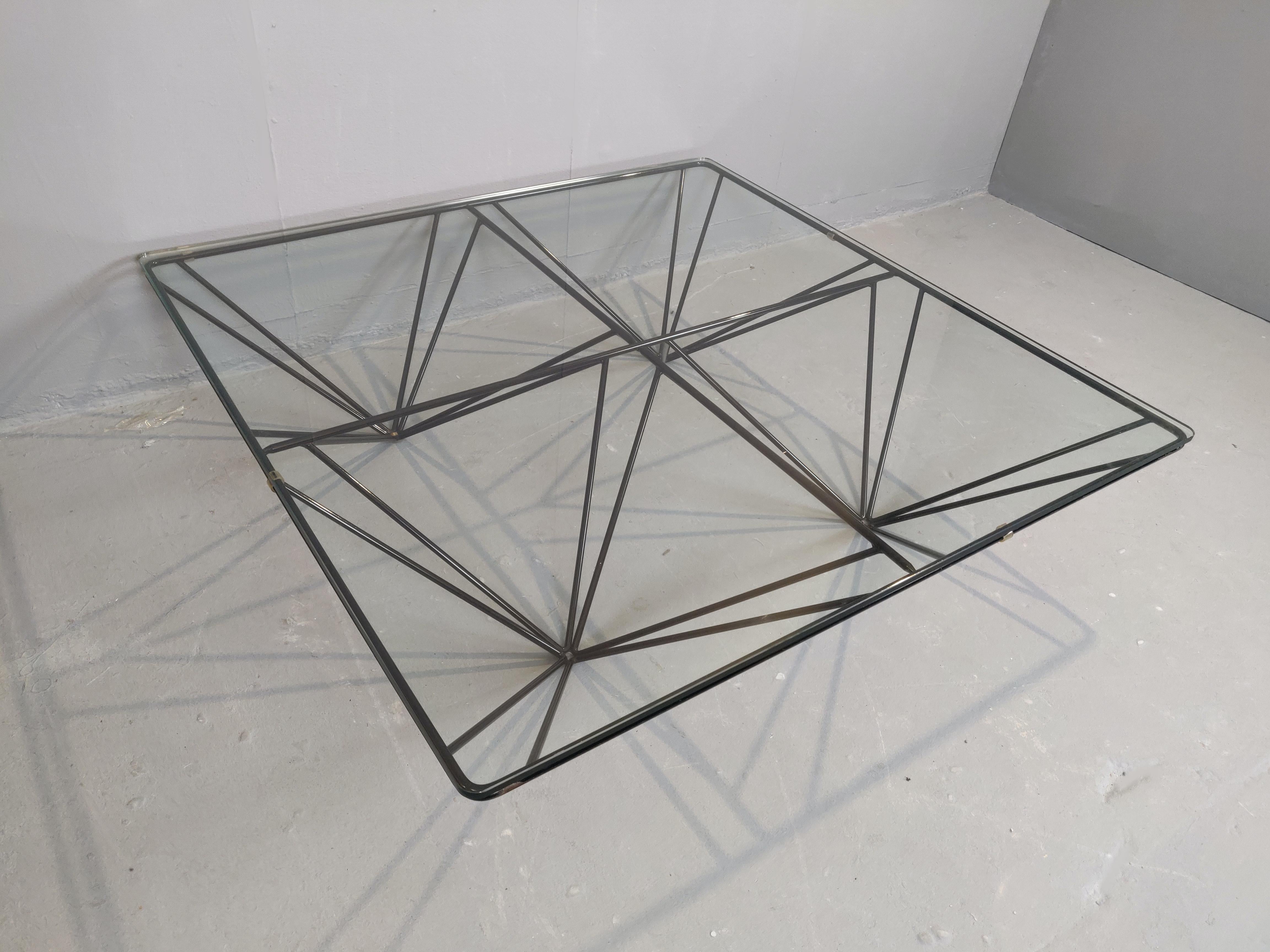 Mid-Century Modern Paolo Piva Glass Coffee Table, Italy, 1980s