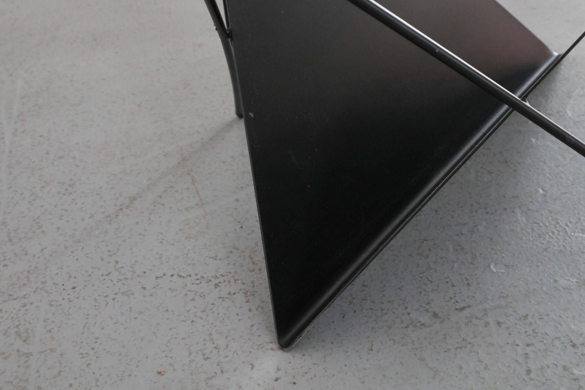 Paolo Piva Inspired Modernist Coffee Table with Magazine Rack For Sale 5
